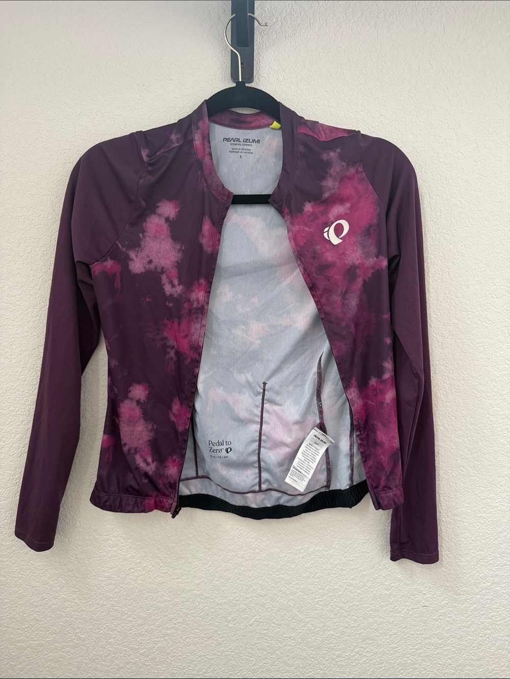 Pearl Izumi Women’s Plum and Magenta Tie-Dye Jersey - Size S